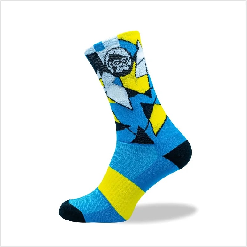 bicycle handlebar durability-Grumpy Monkey Socks Tuxedo Yellow