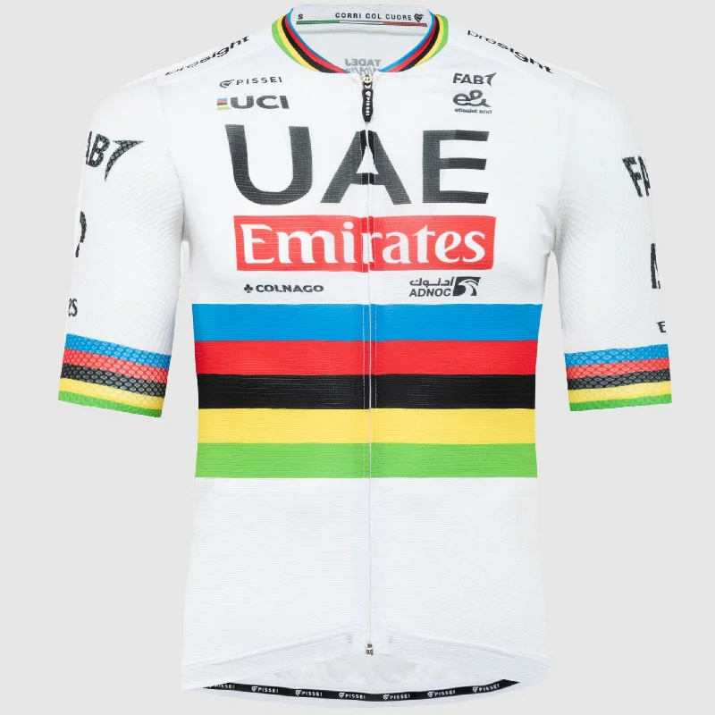 bicycle chain capacity-Maglia Pissei Team UAE 2024 Magistrale - Campione del Mondo