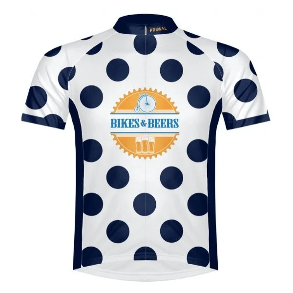 bicycle paint reliability-Polka Dot Short Sleeve Jersey