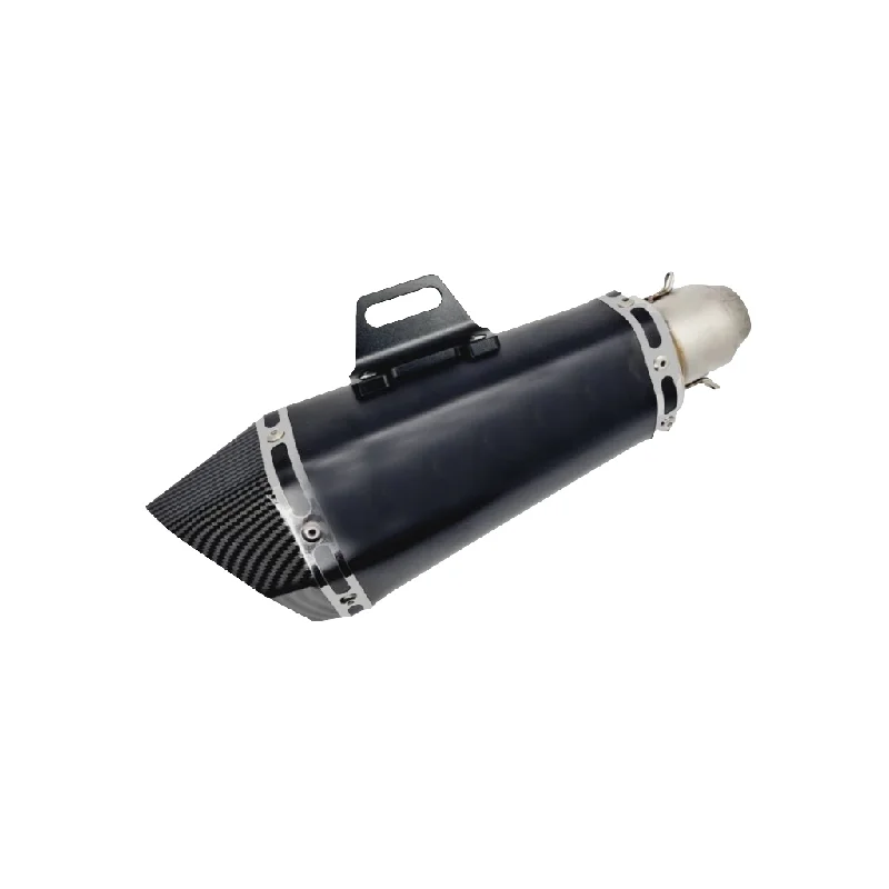 bicycle repair strain-Akrapovic Short Can Black Exhaust