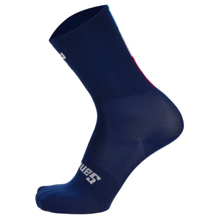 bicycle frame responsiveness-Santini Maillot Jaune Bonette Socks