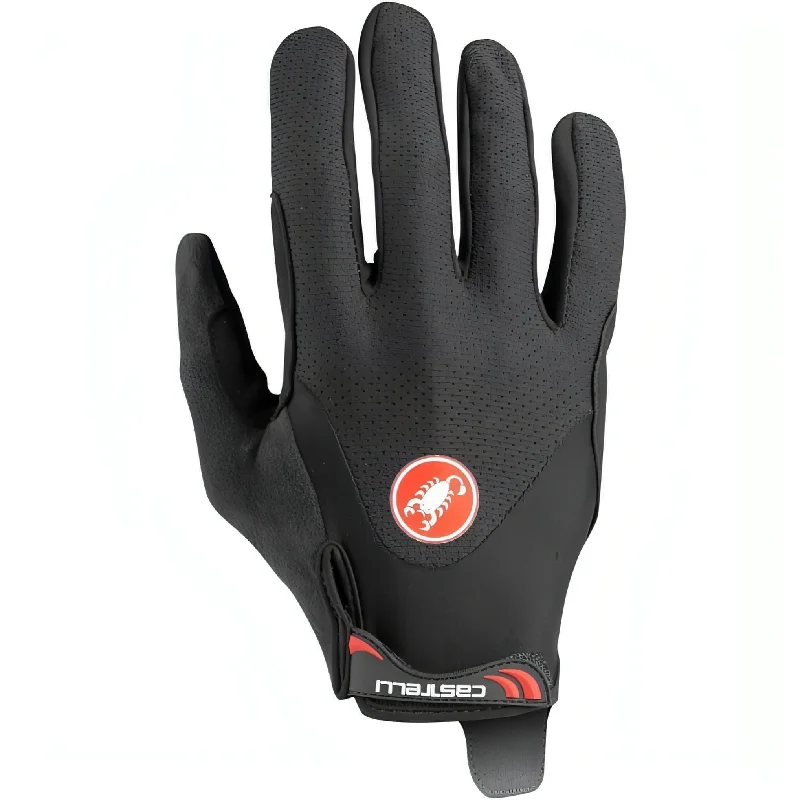 bicycle brake optimization-Castelli Arenberg Gel Full Finger Cycling Gloves - Black