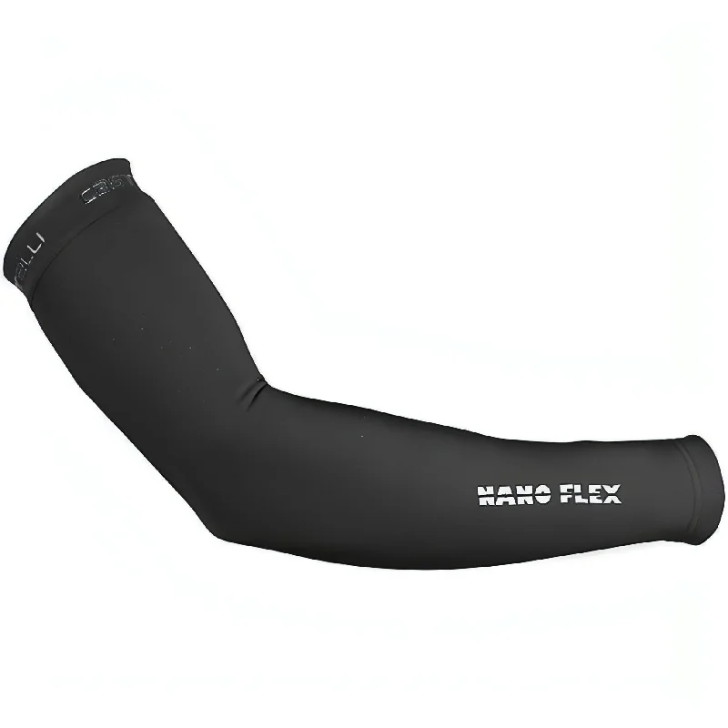 bicycle cleat optimization-Castelli NanoFlex 3G Cycling Arm Warmers - Black