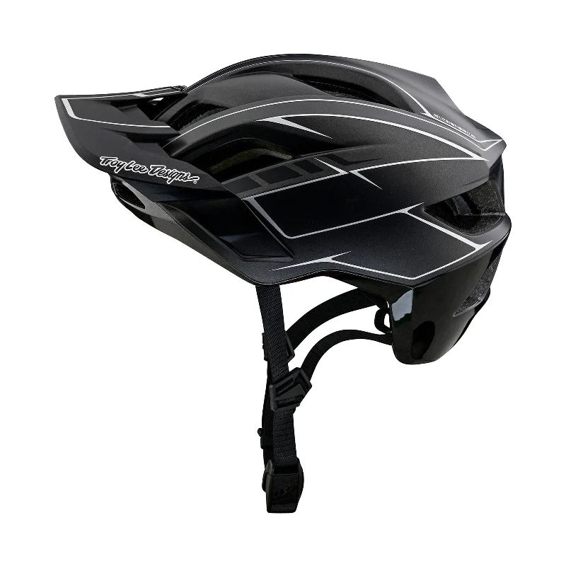 bicycle cleat strain-Flowline SE Helmet Pinstripe Charcoal / Black