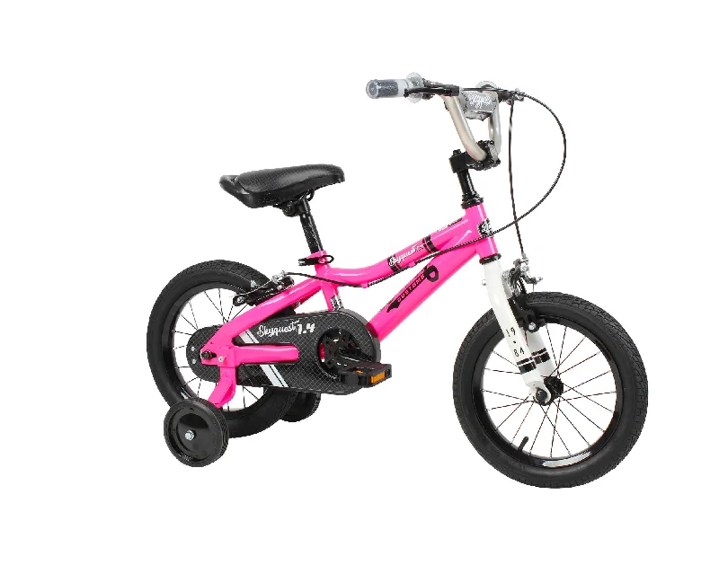 bicycle shoe personalization-Duzy Customs Skyquest 14" Children's Bike