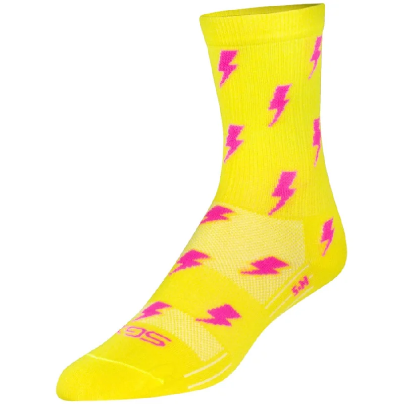 bicycle pedal flex-SGX Lit Bike Socks - Yellow