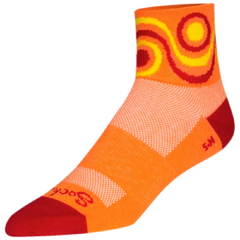 bicycle brake shear-Classic Flow Bike Socks - Orange