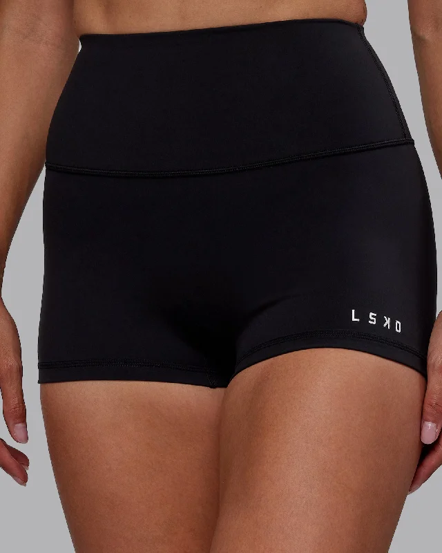 bicycle sidewall refinement-RXD High Waist Micro Shorts - Black