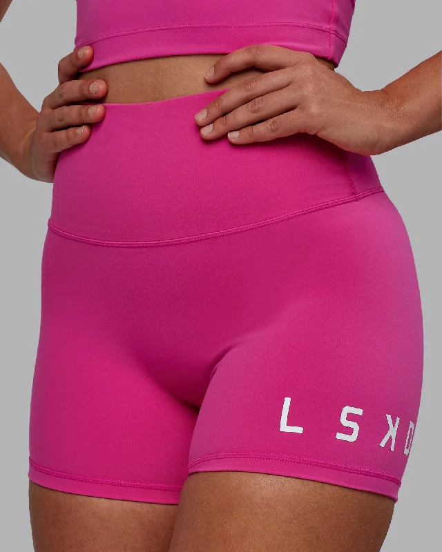 bicycle shoe torsion-Evolved X-Length Shorts - Fuchsia Pink-White