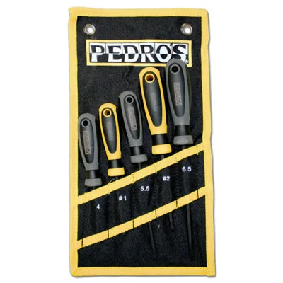 bicycle sidewall shear-Pedros Screwdriver Set -5 Pc Set W/Pouch Screwdriver Set-5 Pc  Tools