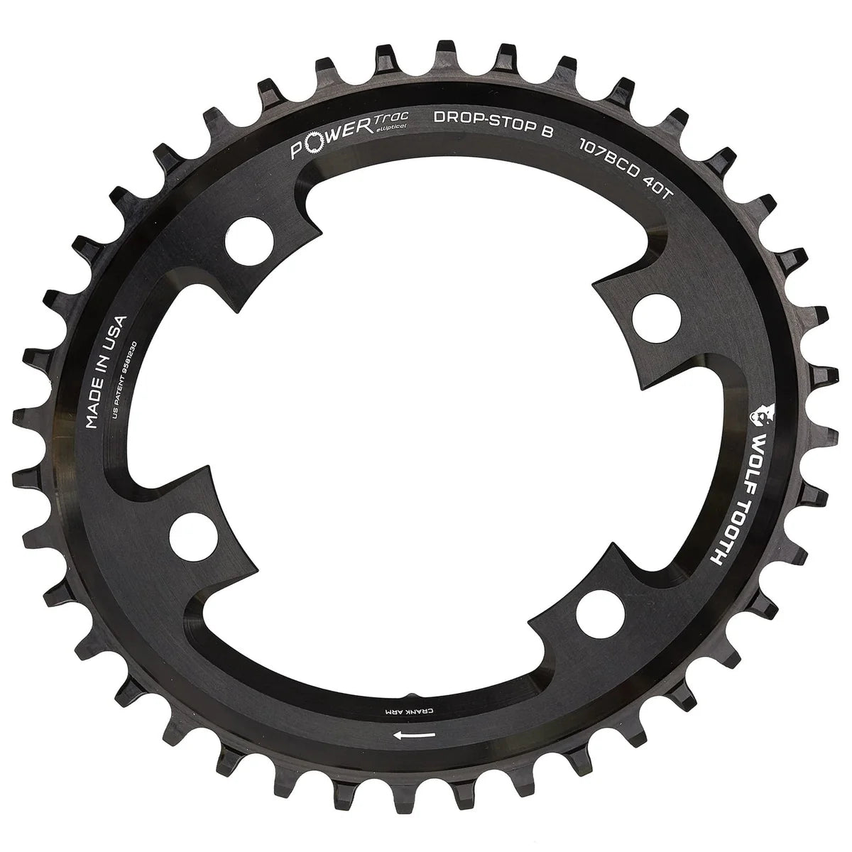 bicycle rust enhancement-Wolf Tooth Components 107 BCD Sram OVAL Chainring - 40T