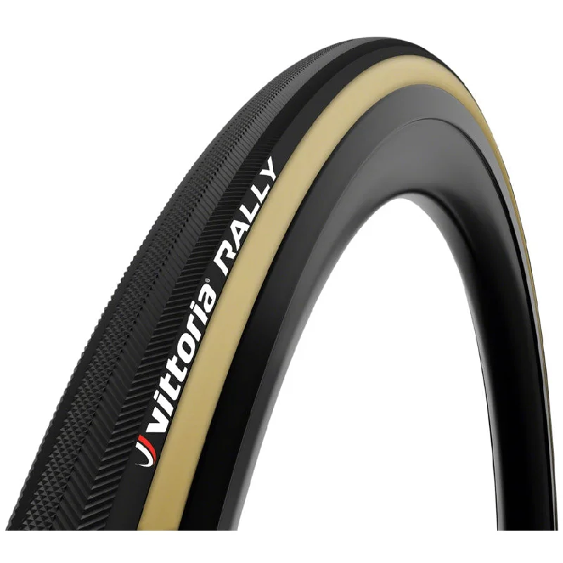 bicycle frame modification-Rally Tire - 700 x 25 Tubular Folding Black/Tan