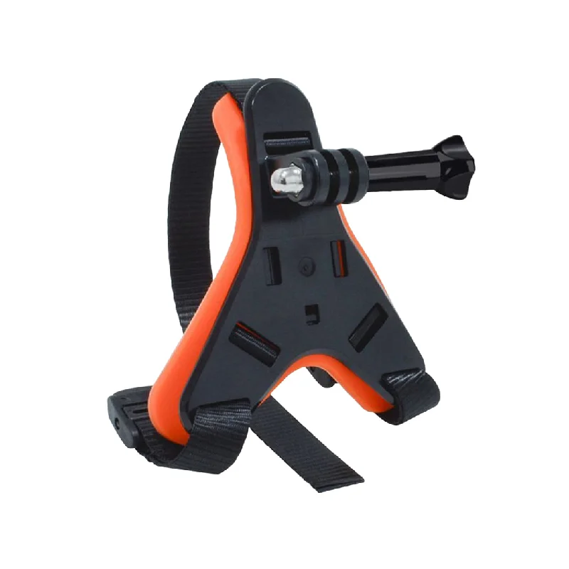 bicycle stand maneuverability-Helmet Chin Mount - Orange - BSDDP