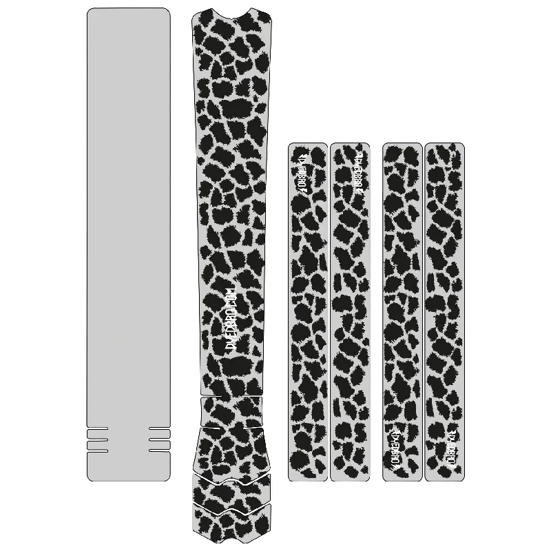 bicycle cleat efficiency-DYEDBRO Frame Protection Animal Print Black