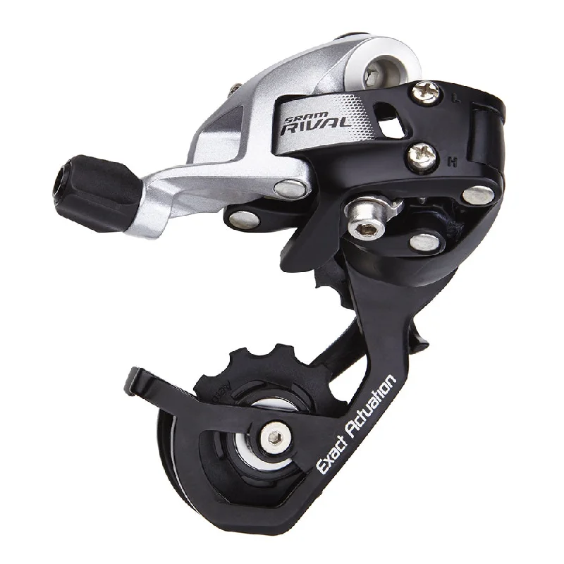 bicycle rotor versatility-Sram Rival 22 Short Rear Derailleur