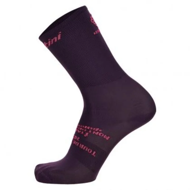 bicycle saddle efficiency-Santini TDF Bordeaux Socks