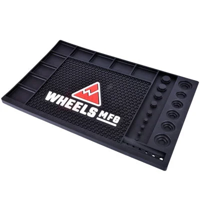 bicycle tire tensile-Wmfg Ultimate Benchtop Mat Black,Pvc Rubber,20X12 3/4'' Benchtop Mat  Tools