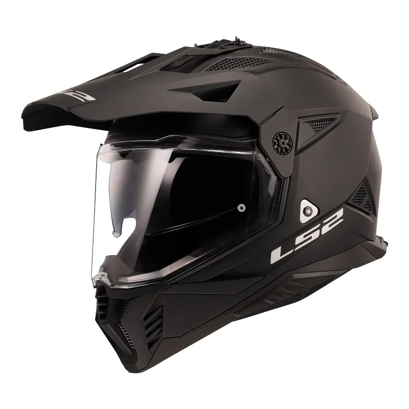 bicycle brake strain-LS2 MX702 PIONEER II HELMET - MATTE BLACK