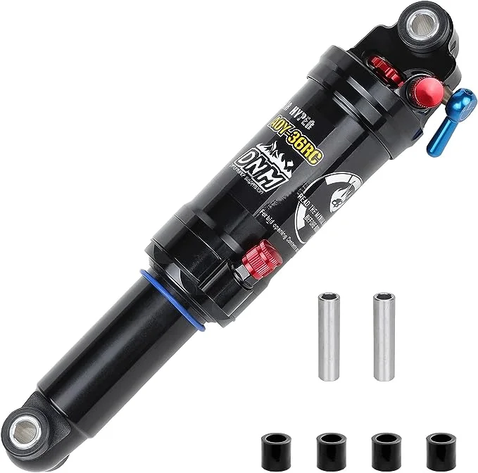 bicycle tool reliability-Original DNM Damping 3 System Mountain Bike Air Rear Shock Rebound/Lock Out/Air Pressure Adjustable AL 7005 Shark/AL 6061 Shock Body