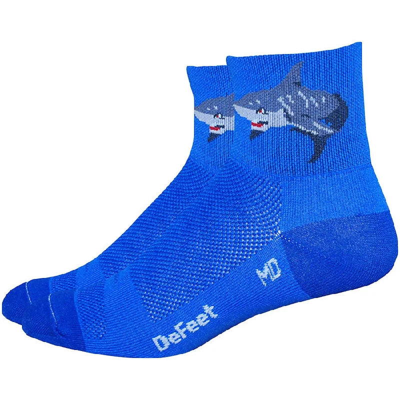 bicycle saddle torsion-Aireator Attack Bike Socks - Blue